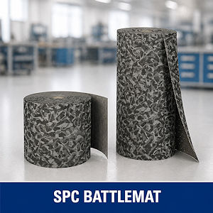 BATTLEMAT robuste Bodenschutzmatte mit Tarnmuster