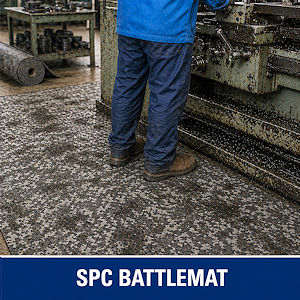 BATTLEMAT strapazierf&auml;hige Bodenschutzmatte auf Rolle