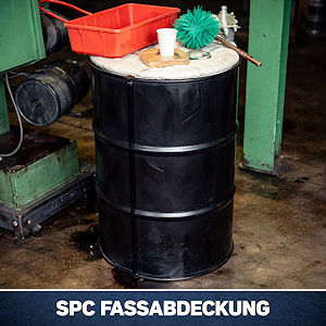 Saubere Fassoberfl&auml;che mit Fassabdeckung