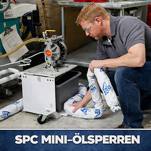 Mini-&Ouml;lsperren unter tropfenden Maschinen