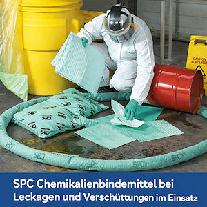 Chemikalienbindemittel bei Leckagen