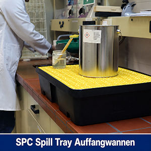 Auffangwanne mit gelber Auflage