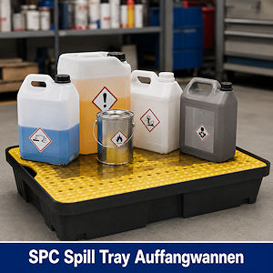 Spill Tray f&uuml;r Kanister und Beh&auml;lter