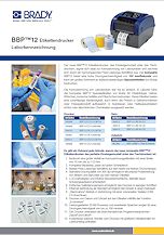 Datenblatt Brady Etikettendrucker BBP12