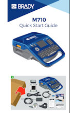 Dokument 'Brady M710 Quick Start Guide' herunterladen.
