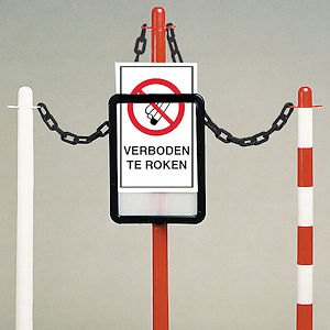 DIN A4 Hinweisschild-Set f&uuml;r Sperrpfosten