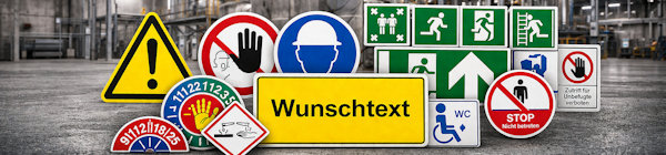 Sicherheitsschilder f&uuml;r Industrie und Betrieb