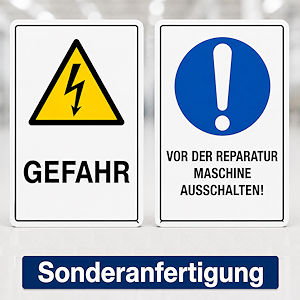 Magnetische Schilder in Sonderanfertigung