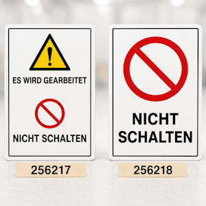 Magnetische Schilder (Standard) f&uuml;r industrielle Kennzeichnungen