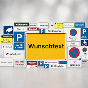 Schilder nach Kundenwunsch