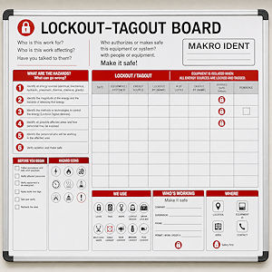 Planboard f&uuml;r Arbeitssicherheit