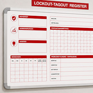 Lockout-Tagout Registertafel