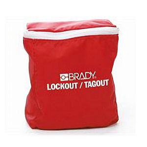 Rote Lockout Tasche f&uuml;r kleine LOTO Sets