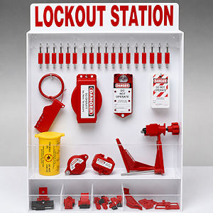 Extra gro&szlig;e Lockout-Station zur Wandmontage