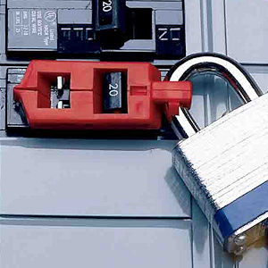 Snap-On-Verriegelung am Schutzschalter
