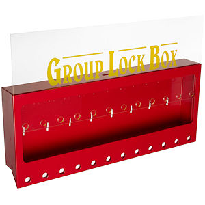 Gro&szlig;er Metall-Wandverschlusskasten