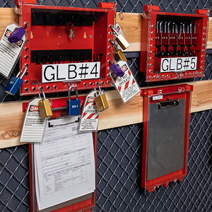 Dokumentenhalter f&uuml;r Lockout-Tagout