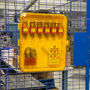 Lockout-Station f&uuml;r bis zu 12 Sicherheitsschl&ouml;sser