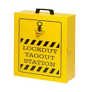 Abschlie&szlig;bare Lockout-Station mit Einlegeboden