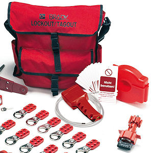 Ventil Lockout-Set mit Sicherheitsschl&ouml;ssern und Tasche