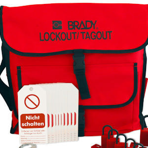 Rote Tasche f&uuml;r mobile Lockout Ausr&uuml;stung