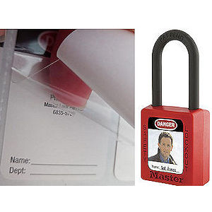 Foto-ID Etiketten f&uuml;r Sicherheitsschl&ouml;sser