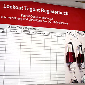 Lockout-Tagout Registerbuch Deutsch