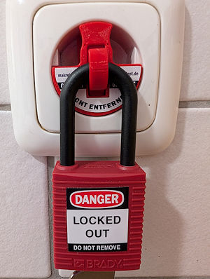 SK230 Steckdosen-Lockout im Einsatz