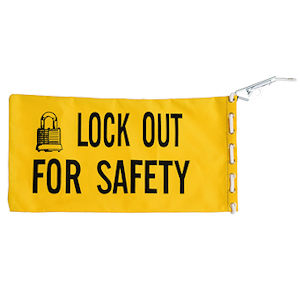 Verriegelbare gelbe Lockout-Tasche