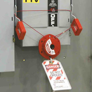 Mini-Kabelverriegelung im Einsatz