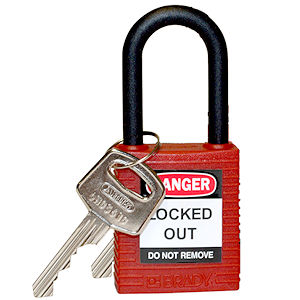 Schloss-Serie NYLON-NYLON 71PS/40 Rot