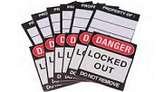 Lockout-Tagout Etiketten für Sicherheitsschlösser