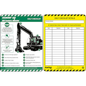 ExcavatorTag f&uuml;r Aushubmaschinen