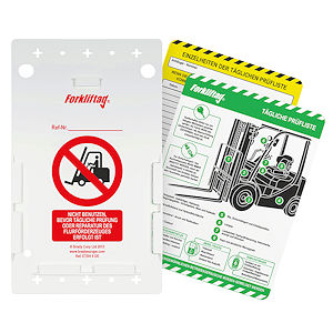 Forkliftag Halter und Einsteckschild