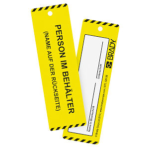 Anh&auml;nger Person im Beh&auml;lter