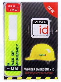 Arbeiter Notfall-ID-Tag